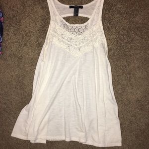 Women’s forever 21 white tank top